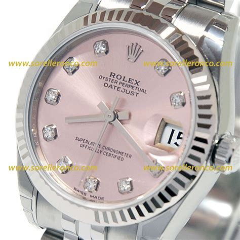 rolex donna bianco e rosa|rolex official site.